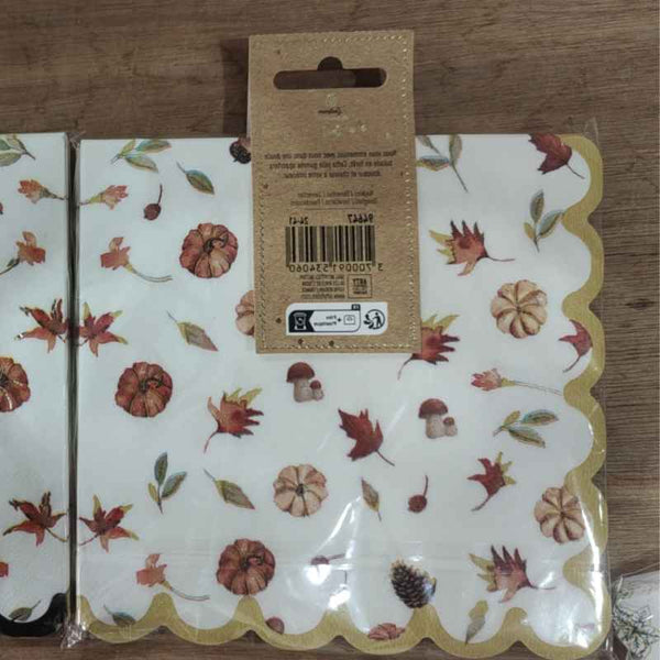 Coloured printed napkin square or round