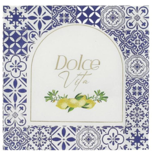 Coloured printed napkin square or round