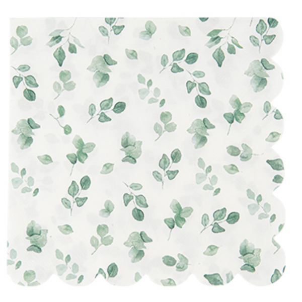 Coloured printed napkin square or round