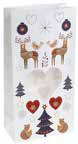 Pop Corn Bag (W+GxH) Size: 134+79x190mm  (5.3”+3”x7.5”)
